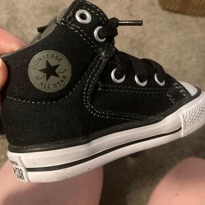 Converse Kids Black High-Top Sneakers